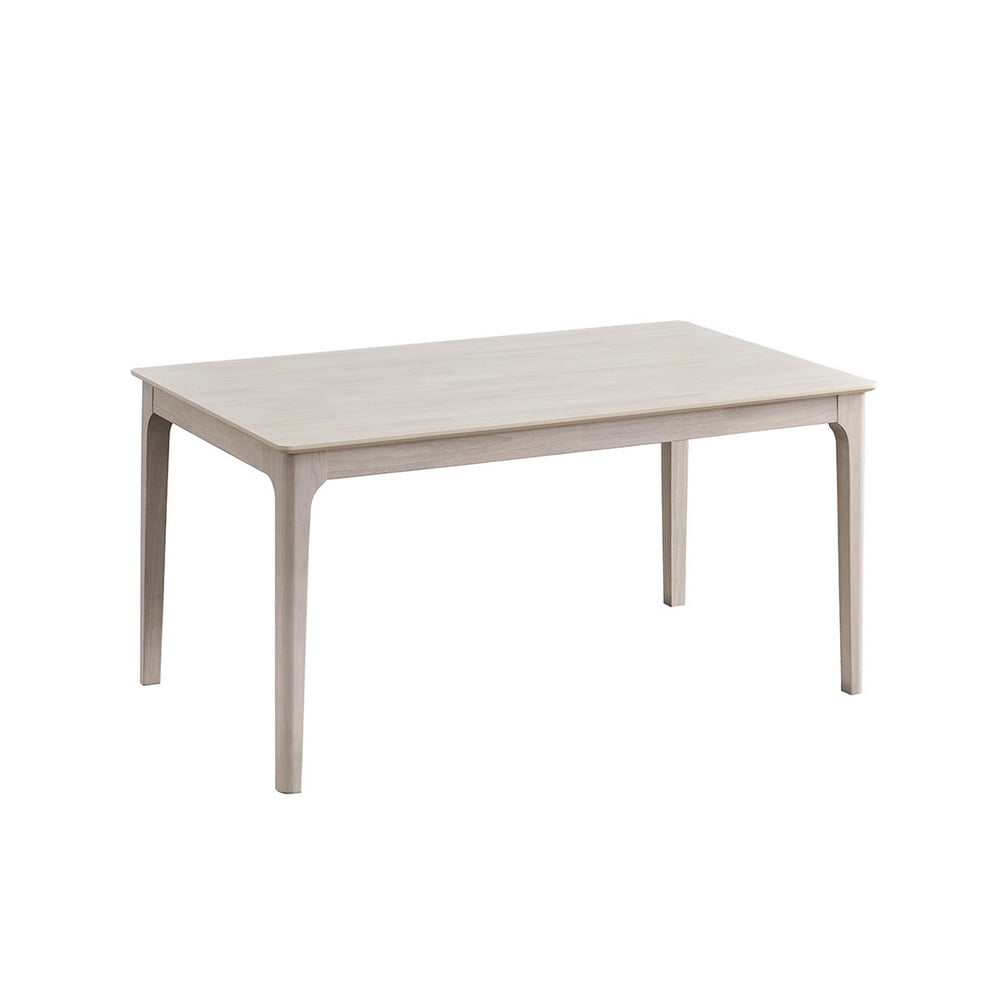 ACTU 57.9 Rectangular Wood Dining Table, Mid-Century Kitchen Table for Dining Room, Walnut