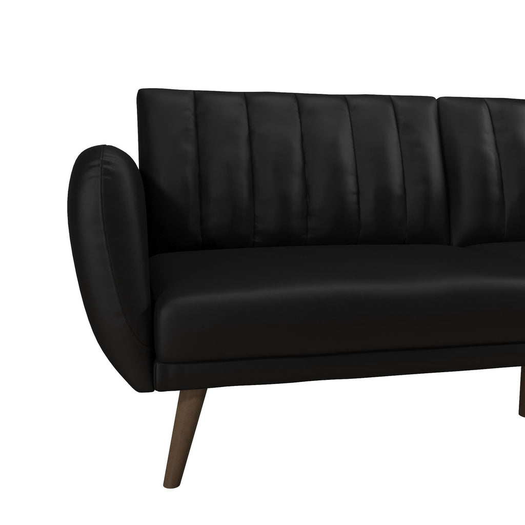 Novogratz Brittany Futon, Blue Linen