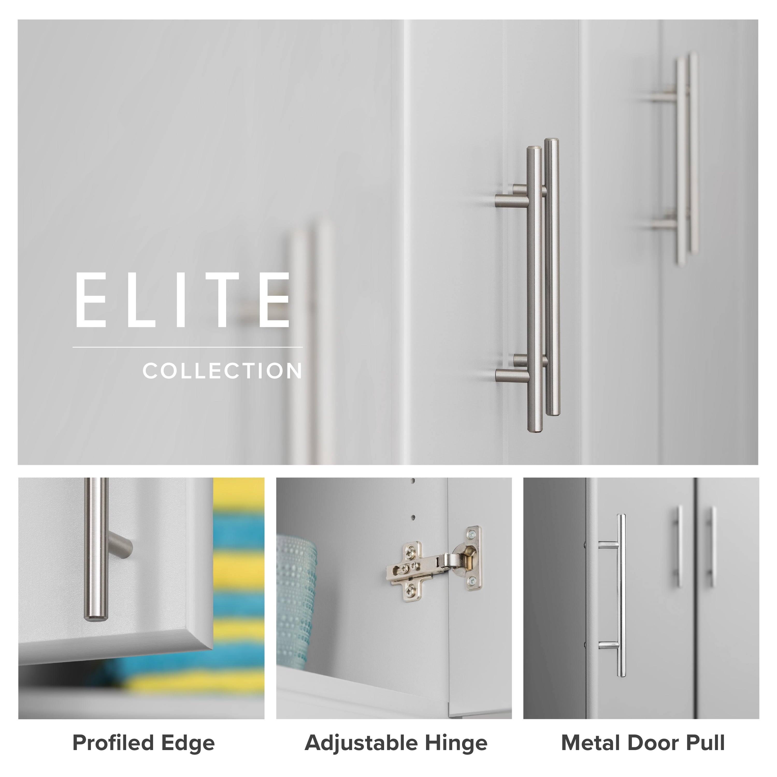 Prepac Armoir, Elite 32W x 35H x 20D White Wardrobe Closet & Cabinet - Functional Clothes Storage with Hanging Rail, Armoire Wardrobe - WEW-3264