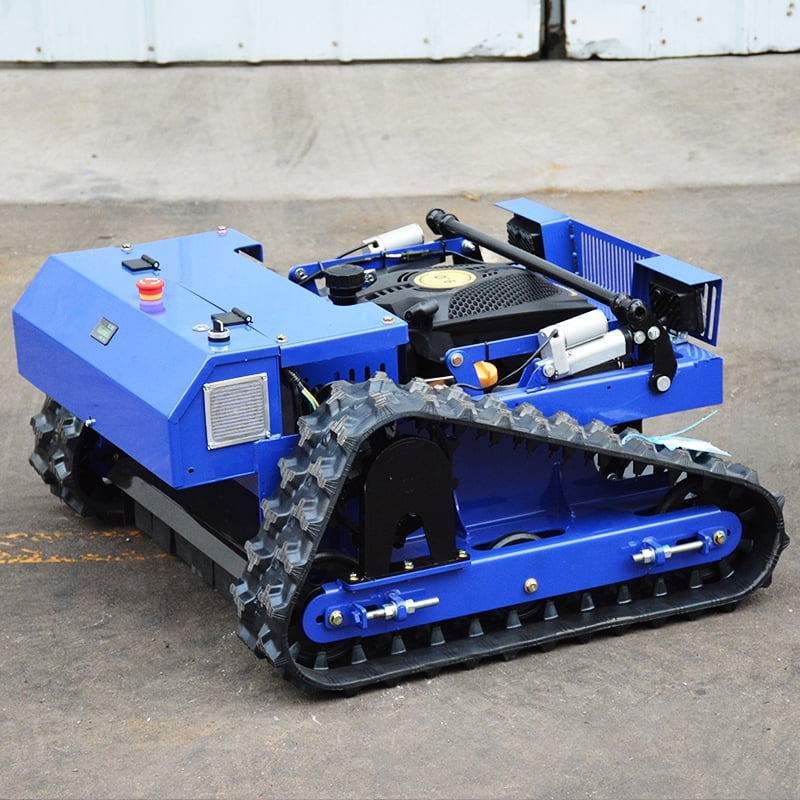DeepKron Robotic Lawn Mower Gasoline Rato 225cc 9HP Remote Controlled Tracked Lawn Mower All-Terrain Robotor Mower Classic