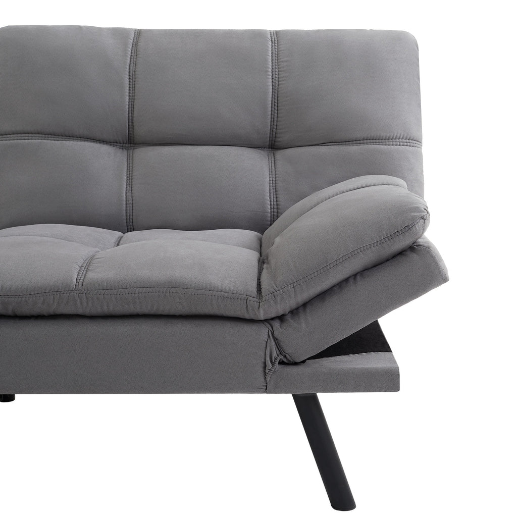 Mainstays 72 Memory Foam Futon Sofa Bed,Black