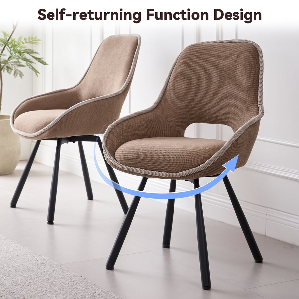 5 Piece 47'' Round Dining Table Chairs Set for 4, Farmhouse Oak Kitchen Table with 4 Boucle Mid Century Modern Dinning Room Chairs, Wood Dinner Table &Upholstered Chair Set of 4, Beige