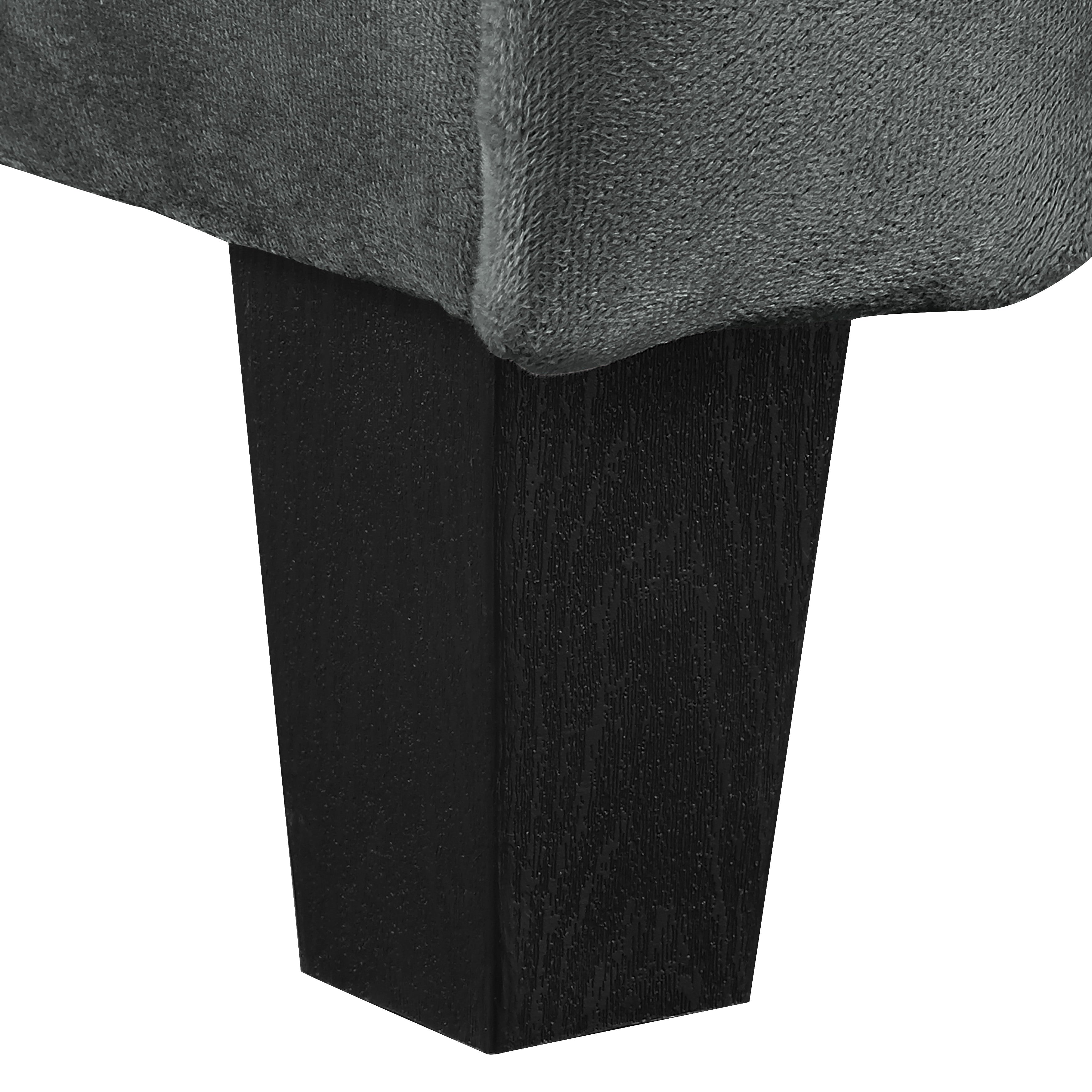 Lifestyle Solutions Taryn Curved Arms Sofa, Black Fabric