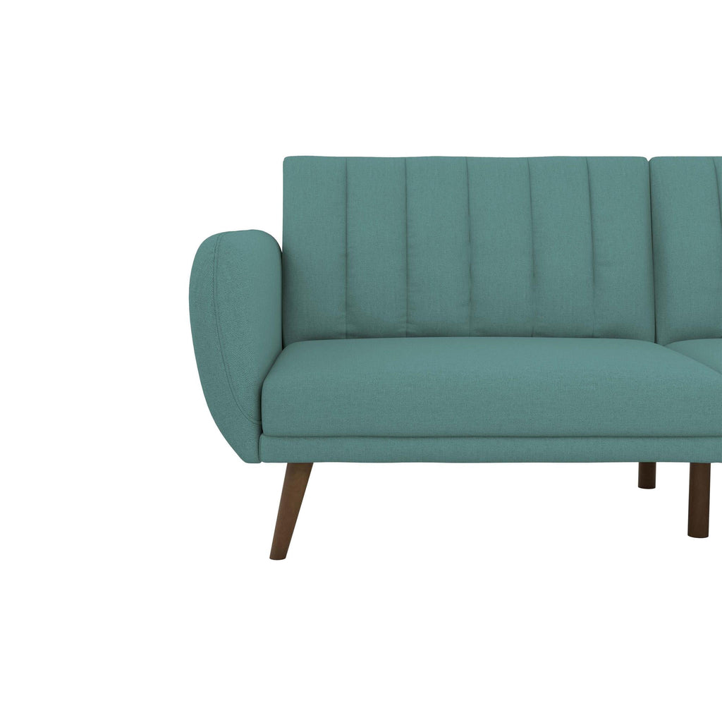 Novogratz Brittany Futon, Blue Linen