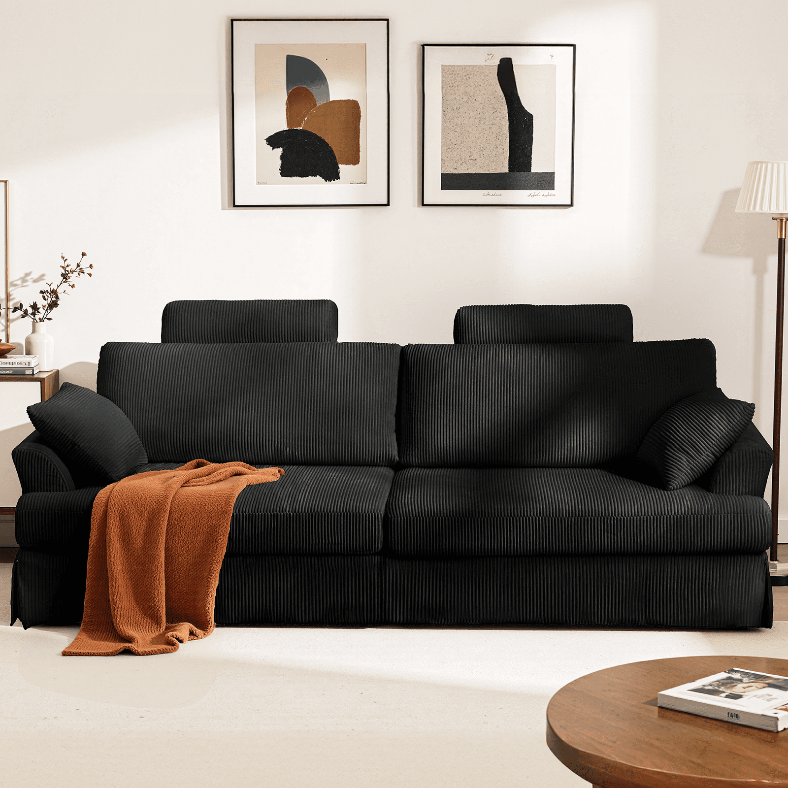 87 Sofa, Comfy Cloud Couch, Upholstered Couch for Living Room, Green