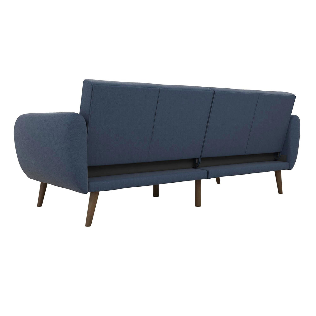 Novogratz Brittany Futon, Blue Linen