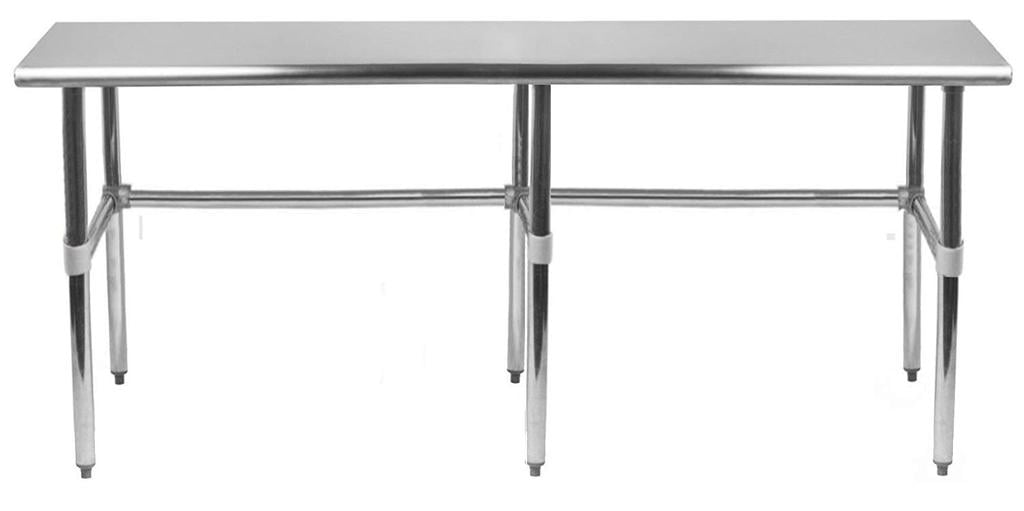 24 X 84 Stainless Steel Work Table With Open Base