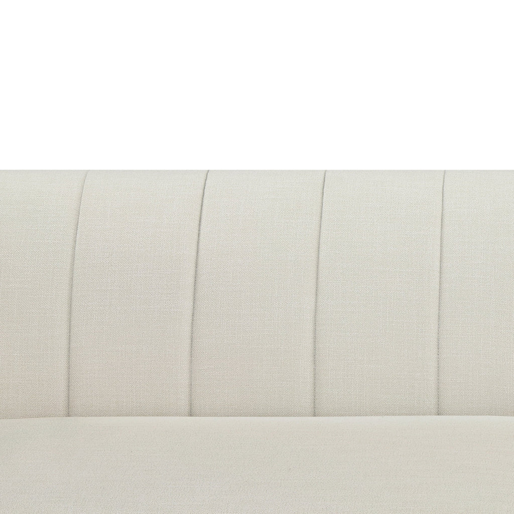 Better Homes & Gardens Lillian Channel Tufted Sofa 83.5 Cream Linen