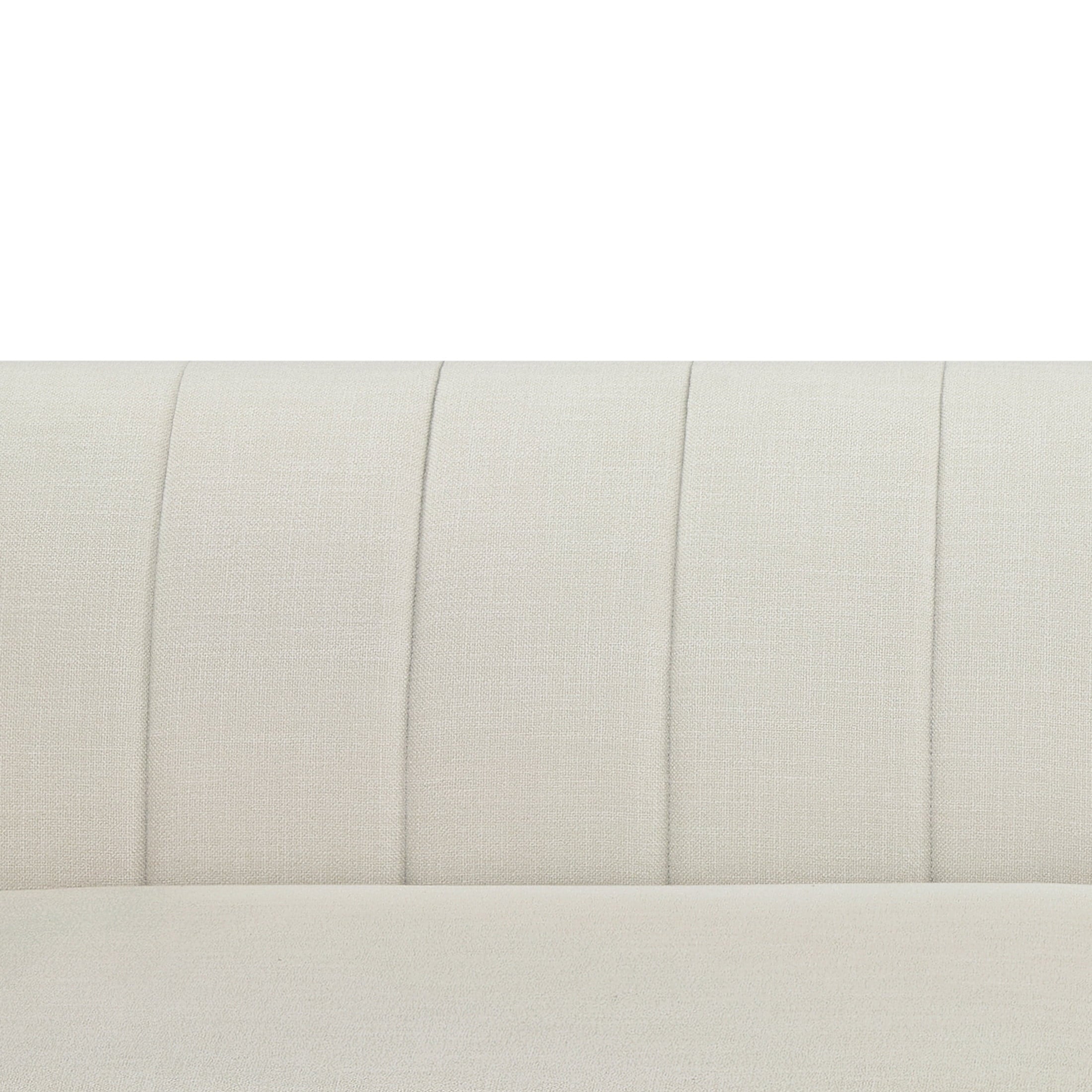 Better Homes & Gardens Lillian Channel Tufted Sofa 83.5 Cream Linen