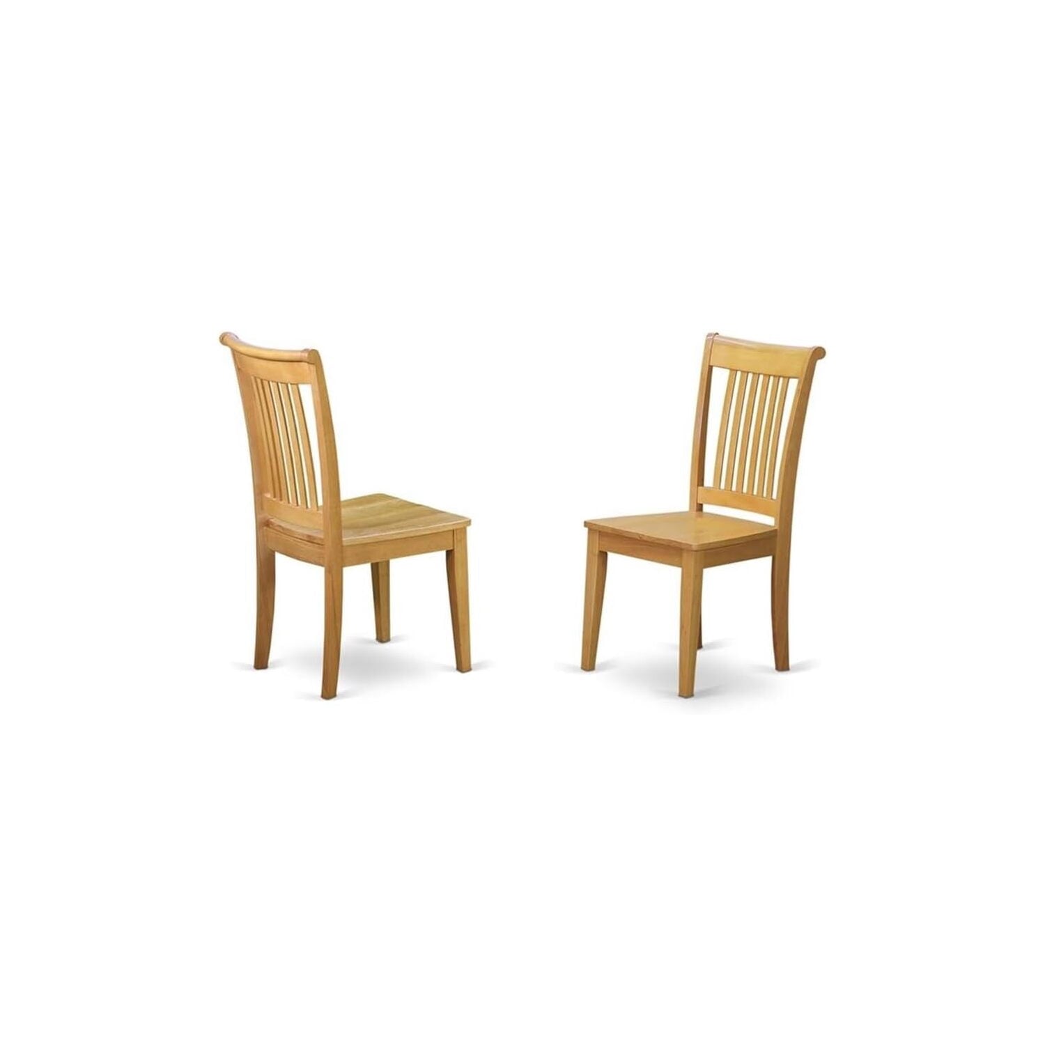 HomeStock 7 Pc Dining Set with A Kitchen Table and 6 Wood Seat Kitchen Chairs in Oak, Modern Dining Table Set for Dining Rooms