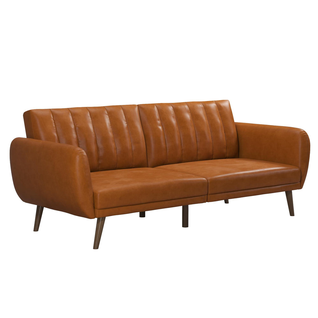 Novogratz Brittany Futon, Blue Linen