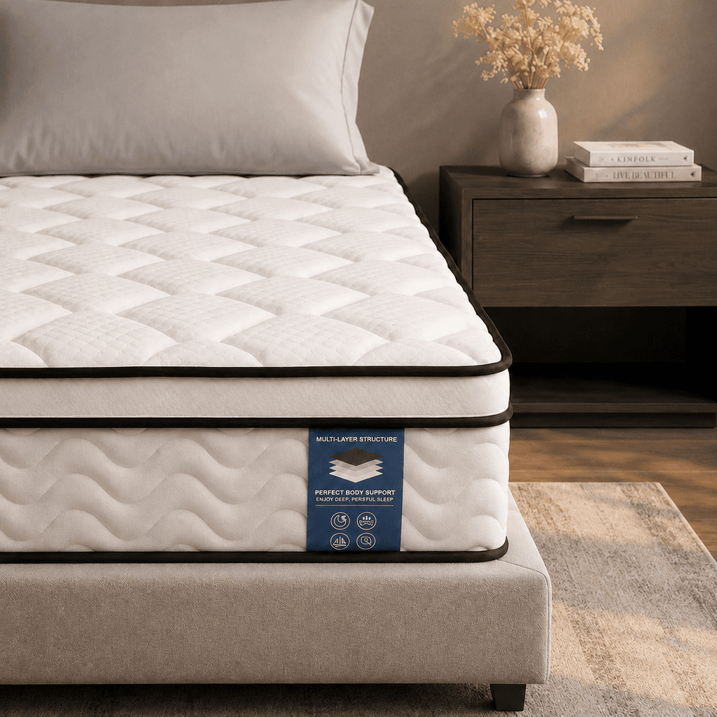 Gravellaire 12 Queen Mattress in a Box, Gel Memory Foam and Pocket Spring Hybrid Mattress, Medium Comfort, Pressure Relief, Adult