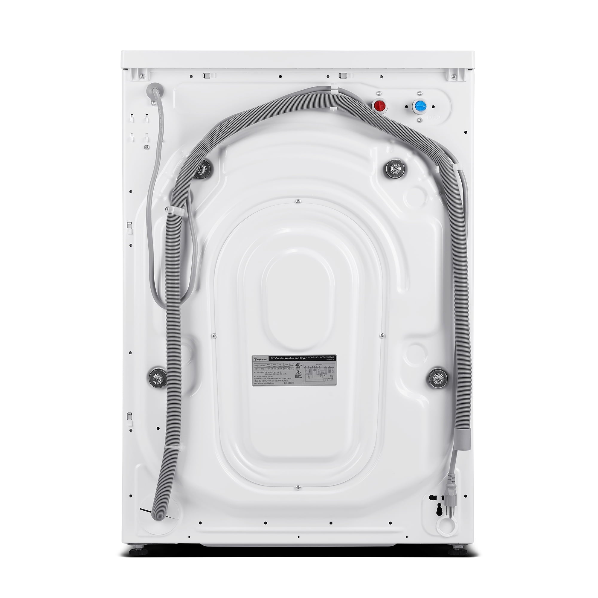 Magic Chef 2.7 cu ft Washer Dryer Combo, White