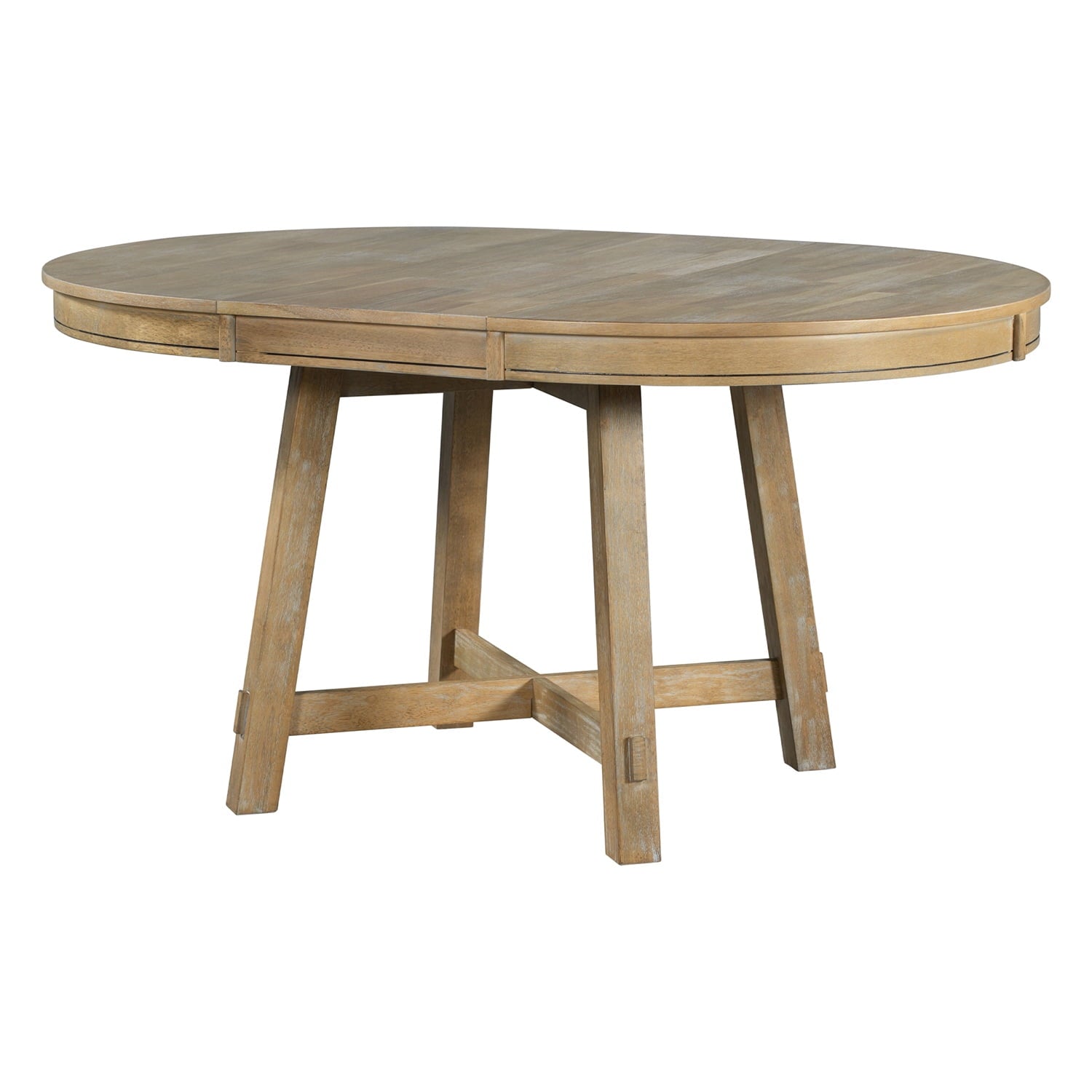 Harper & Bright Designs Extendable Dining Table Set for 4 Upholstered Chairs Functional Retro Style Table for Dining Room Kitchen, Natural Wood Wash
