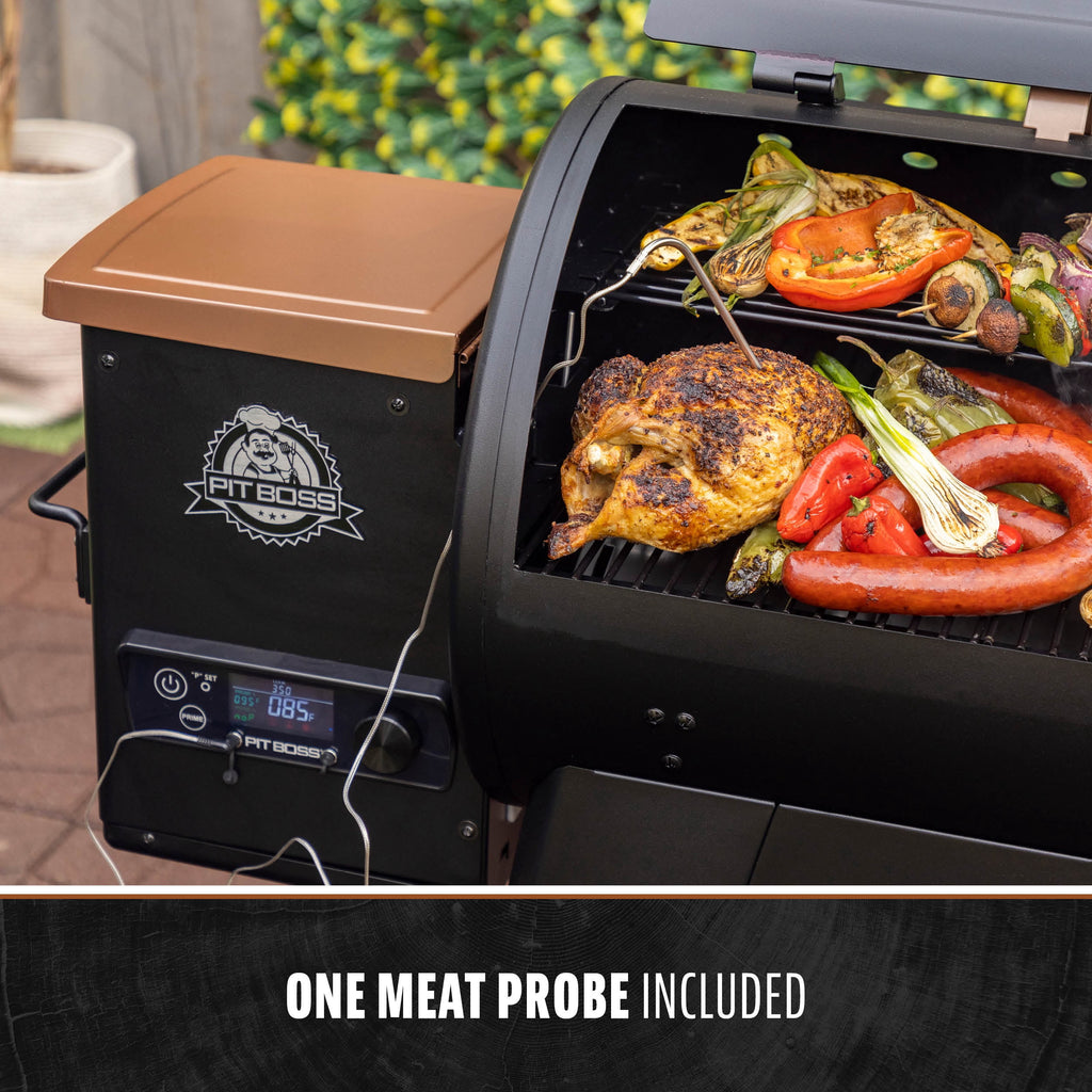 Pit Boss Pellet Smoker, Lexington 500 Square inch Wood Fired Pellet Grill, Onyx Series