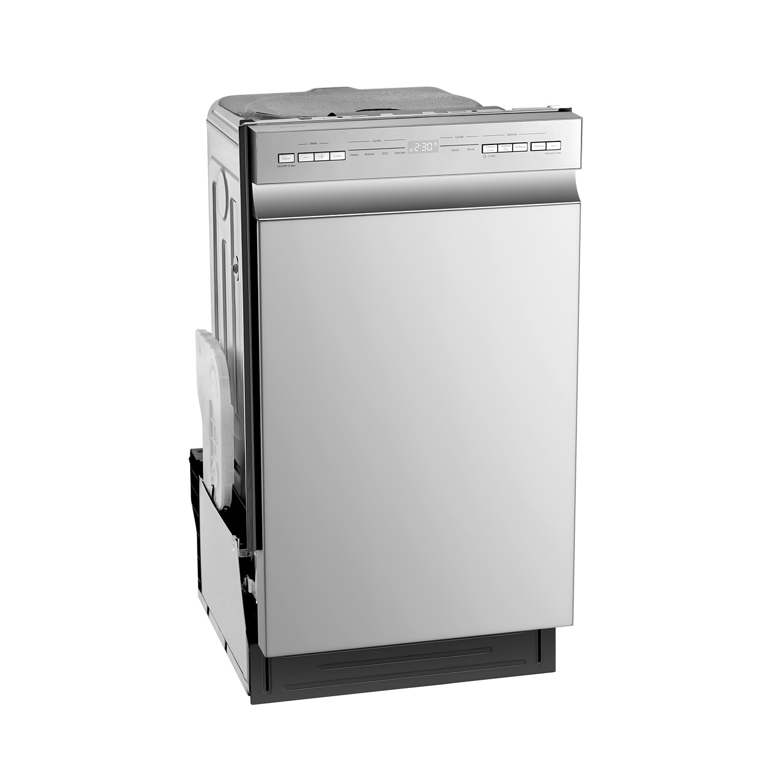 Midea Compact 18-Inch Built-In Dishwasher Stainless