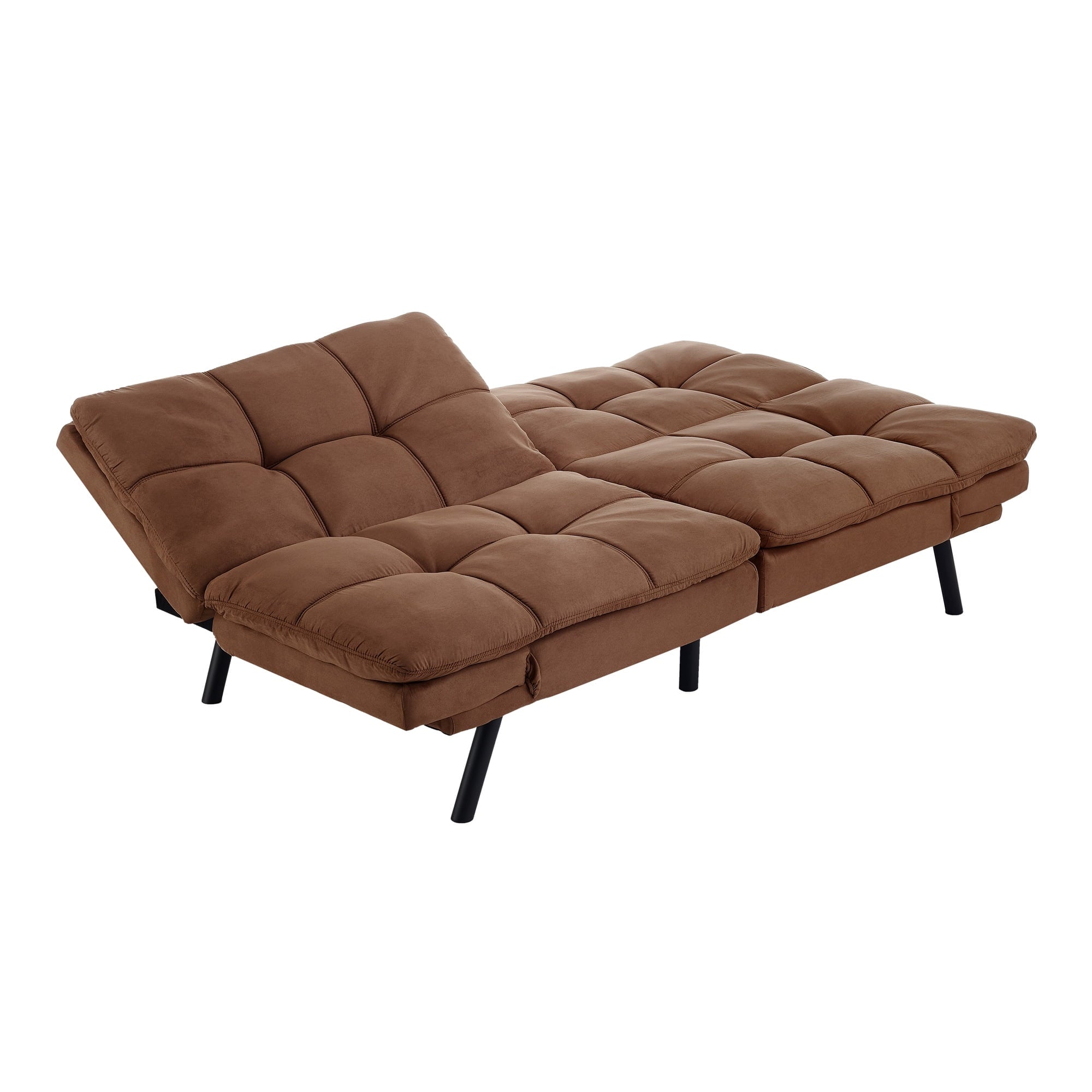 Mainstays 72 Memory Foam Futon Sofa Bed,Black