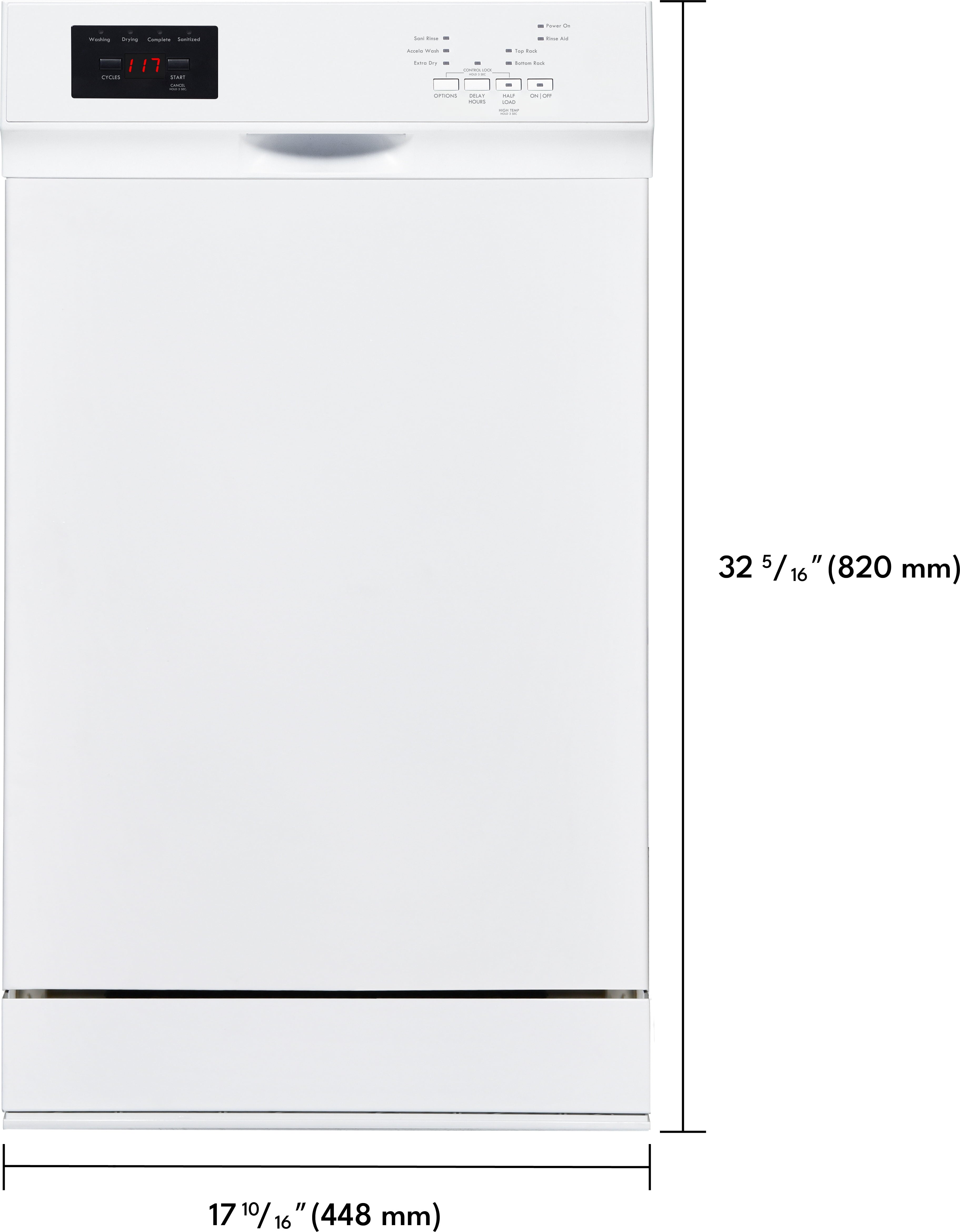 Kenmore 18 Built-in Stainless Steel Tub Dishwasher, SmartWash, 45 dBA Energy Star Certified, Black