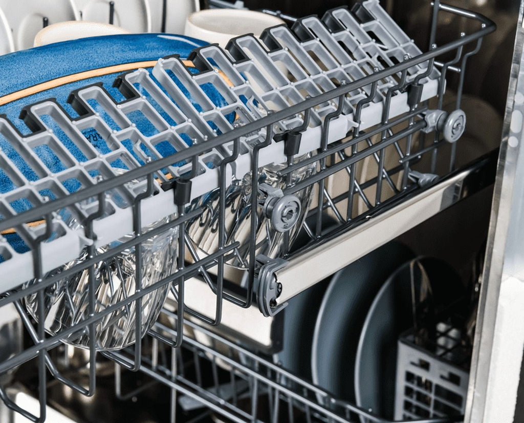 Kenmore 24” Built-In-Dishwasher w/ 3rd Rack & Turbo Dry-White Pocket handle
