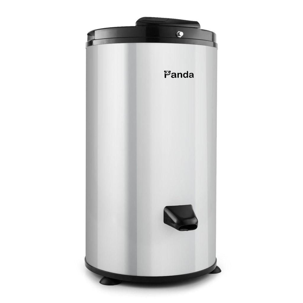 Panda 22lbs Portable Spin Dryer, Stainless Steel Drum, 3200RPM Spin Speed, Gravity Drain, Dark Gray