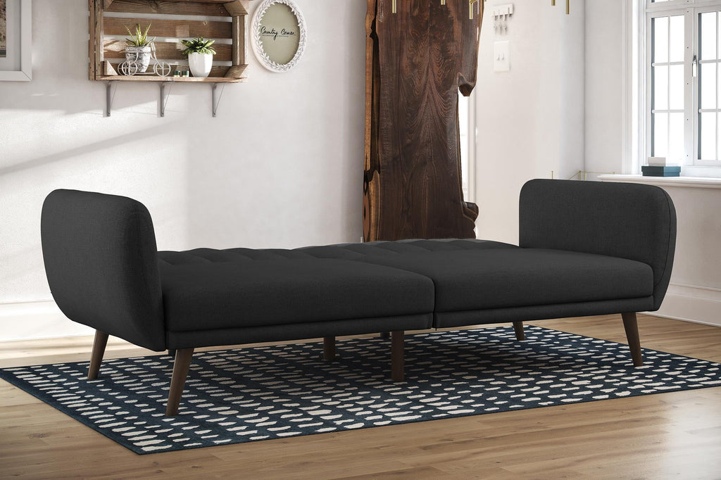 Novogratz Brittany Futon, Blue Linen