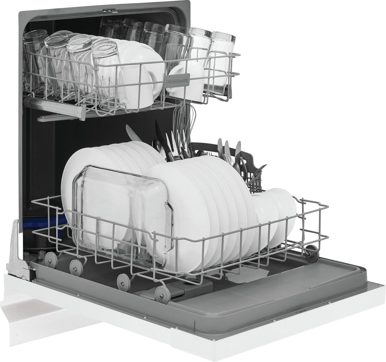 Frigidaire FDPC4221AW 24 Built-In Dishwasher, Front Control, White