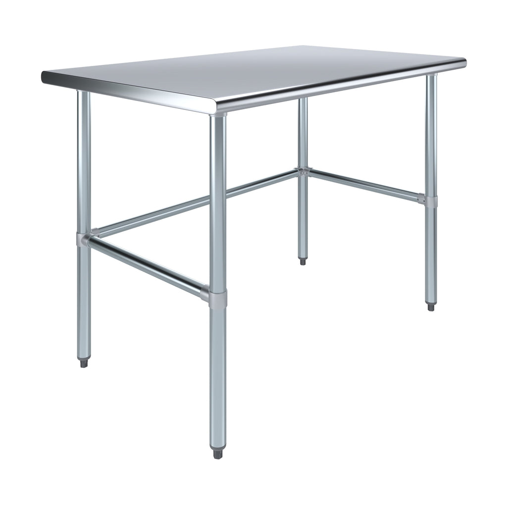 30 x 48 Stainless Steel Work Table with Open Base
