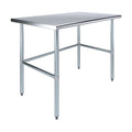30 x 48 Stainless Steel Work Table with Open Base