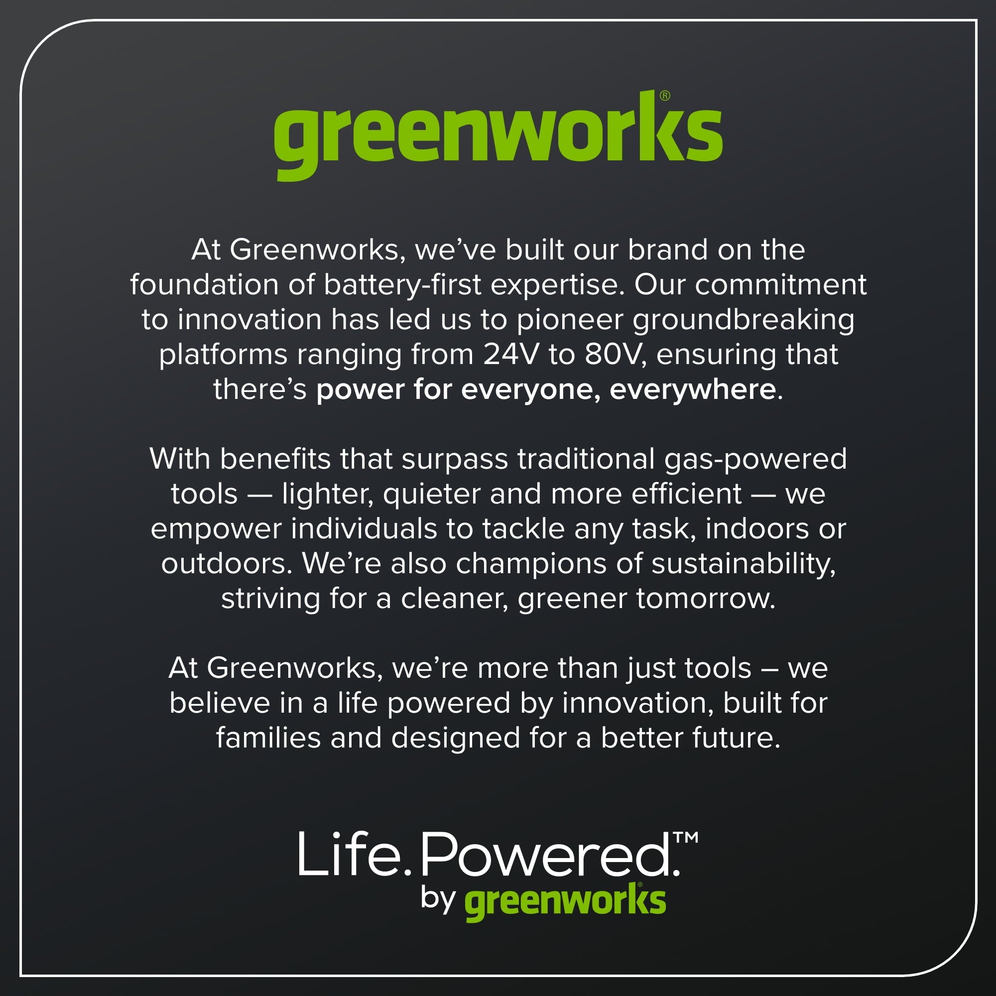 Greenworks 60V 21 Push Lawn Mower + (1) 5.0 Ah Battery & Charger 2546502