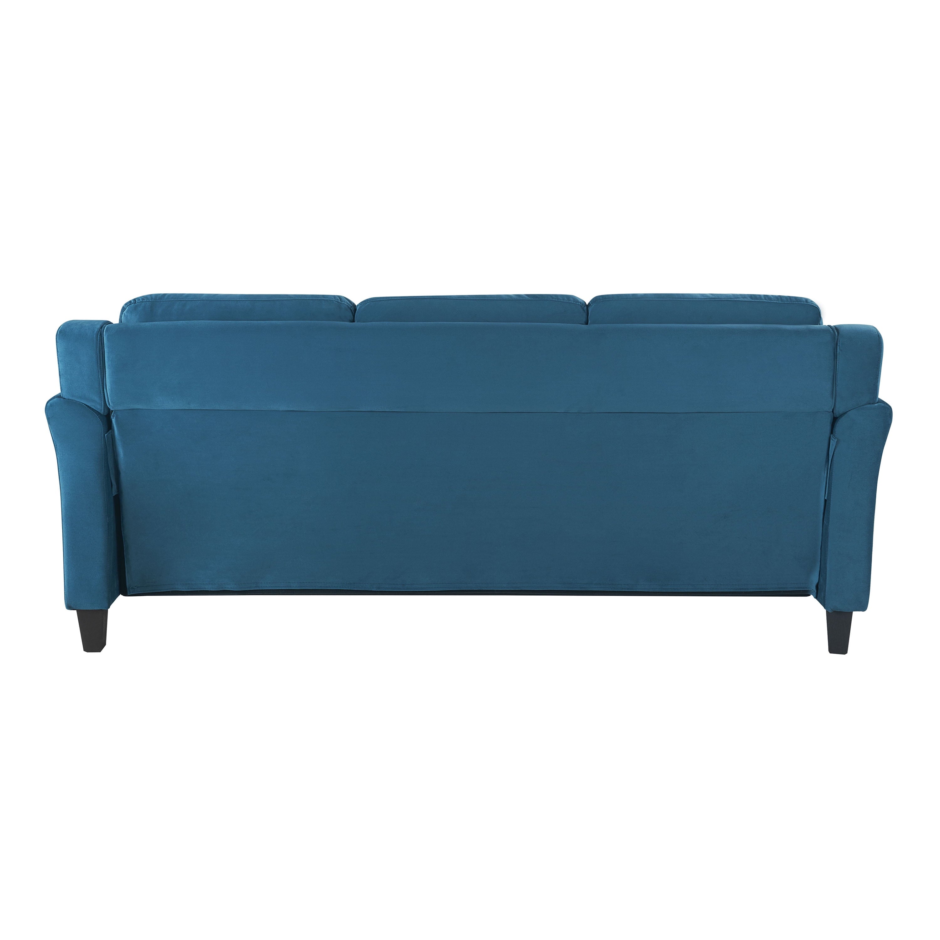 Lifestyle Solutions Taryn Curved Arms Sofa, Black Fabric