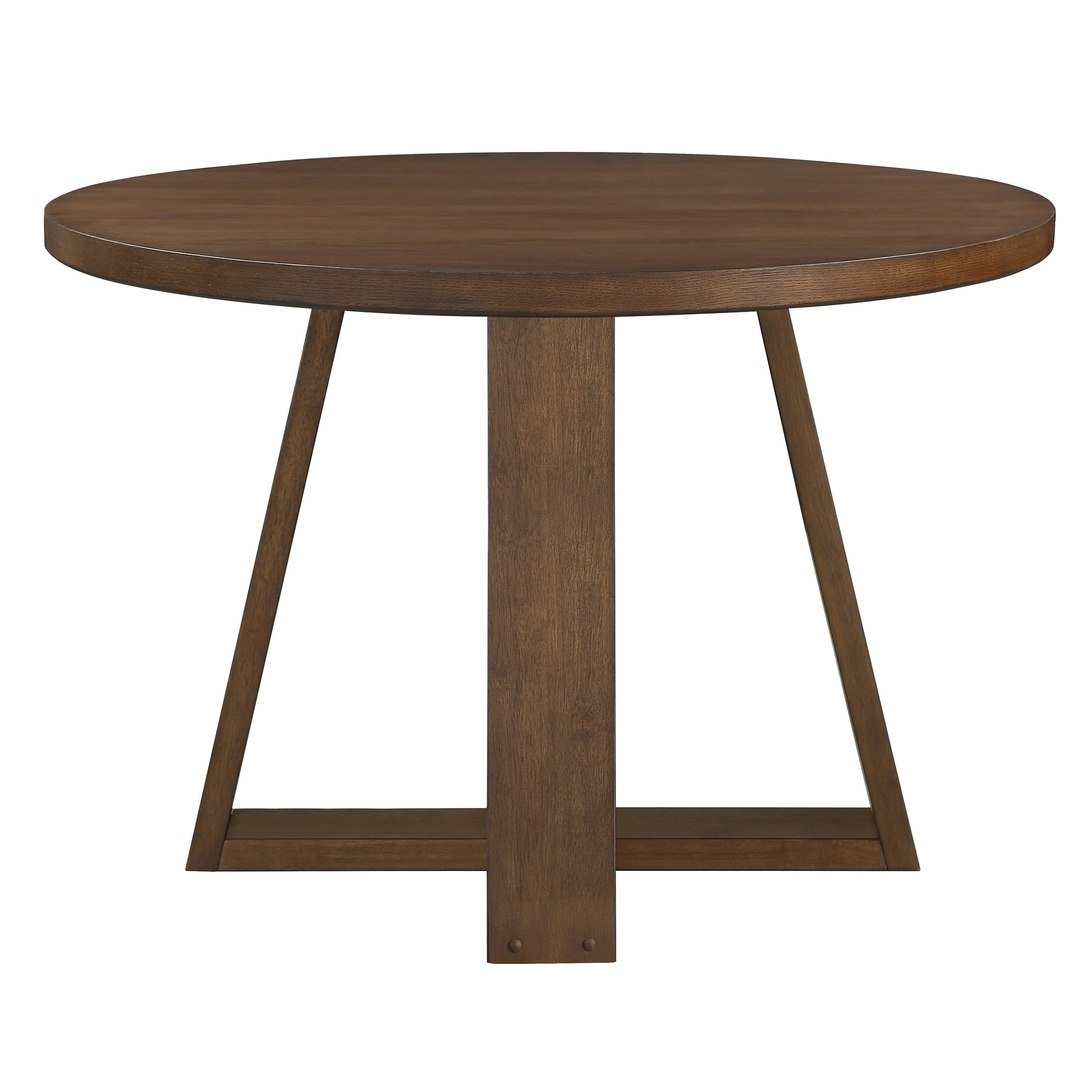 Better Homes & Gardens Ezra 45in Round Wood Dining Table, Walnut Finish