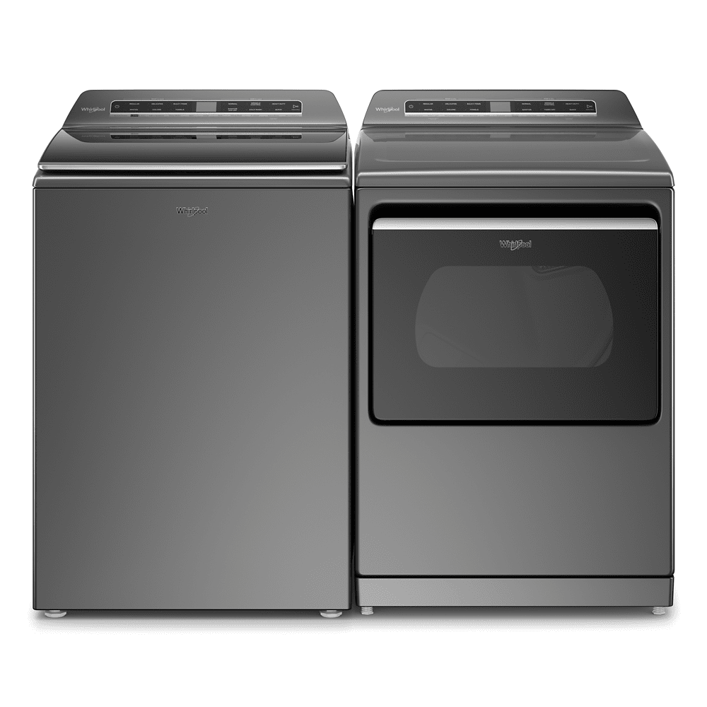 Whirlpool 7.4 cu ft Chrome Shadow Electric Top Load Clothes Dryer