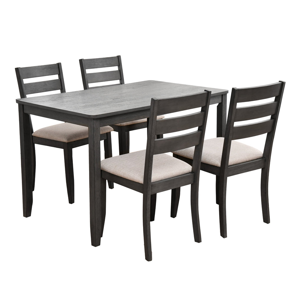 Duhome Dining Table Kitchen Dining Table Solid Wood Rectangular Table for Kitchen Dining Room Livingroom Restaurant, Caramel