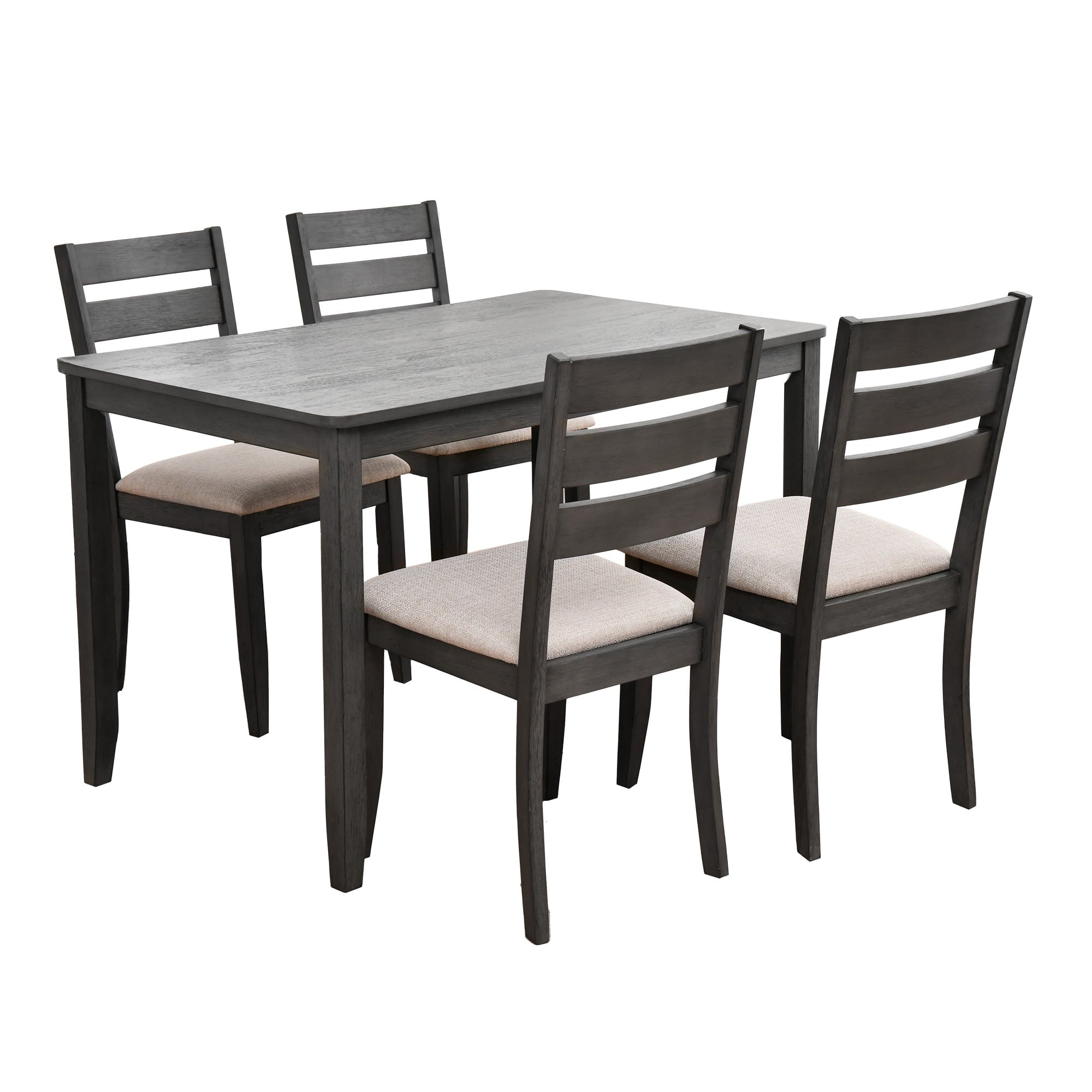 Duhome Dining Table Kitchen Dining Table Solid Wood Rectangular Table for Kitchen Dining Room Livingroom Restaurant, Caramel