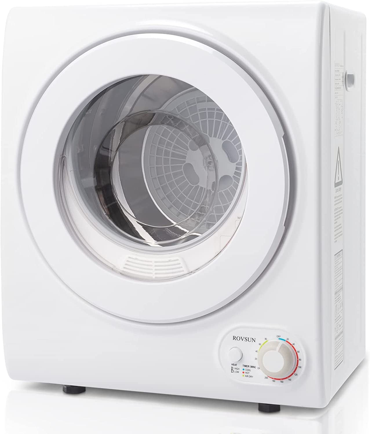 RovSun 110V White Stainless Steel Electric Tumble Dryer