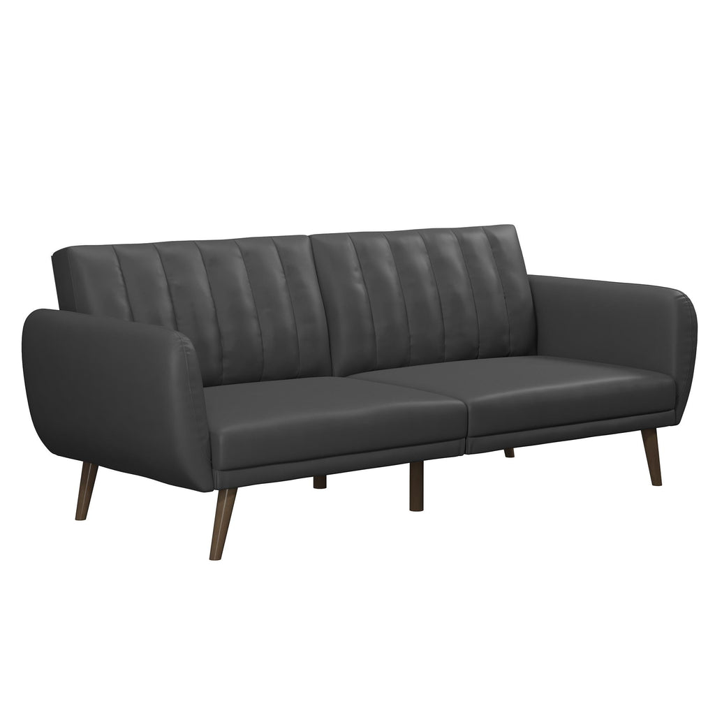 Novogratz Brittany Futon, Blue Linen