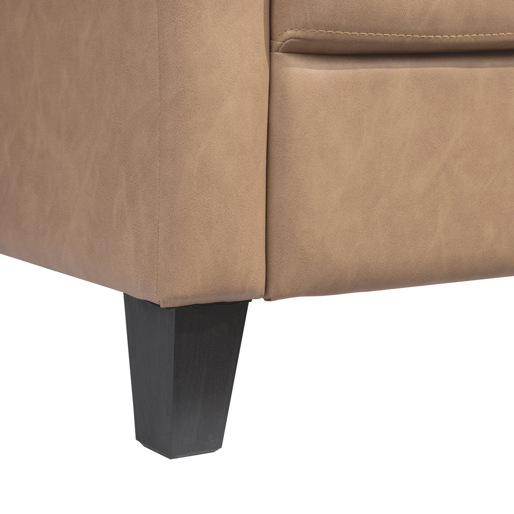 Lifestyle Solutions Alexa Sofa with Rolled Arms, Gray Fabric