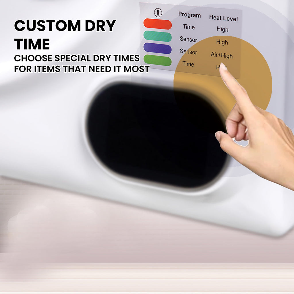 Pinnacle 21-852 S Compact Short Dryer with Digital Controls - 3.2 cu.ft., Silver