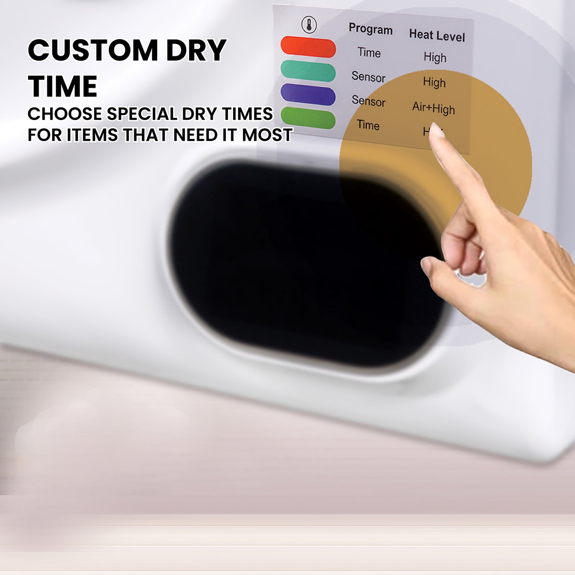 Pinnacle 21-852 S Compact Short Dryer with Digital Controls - 3.2 cu.ft., Silver