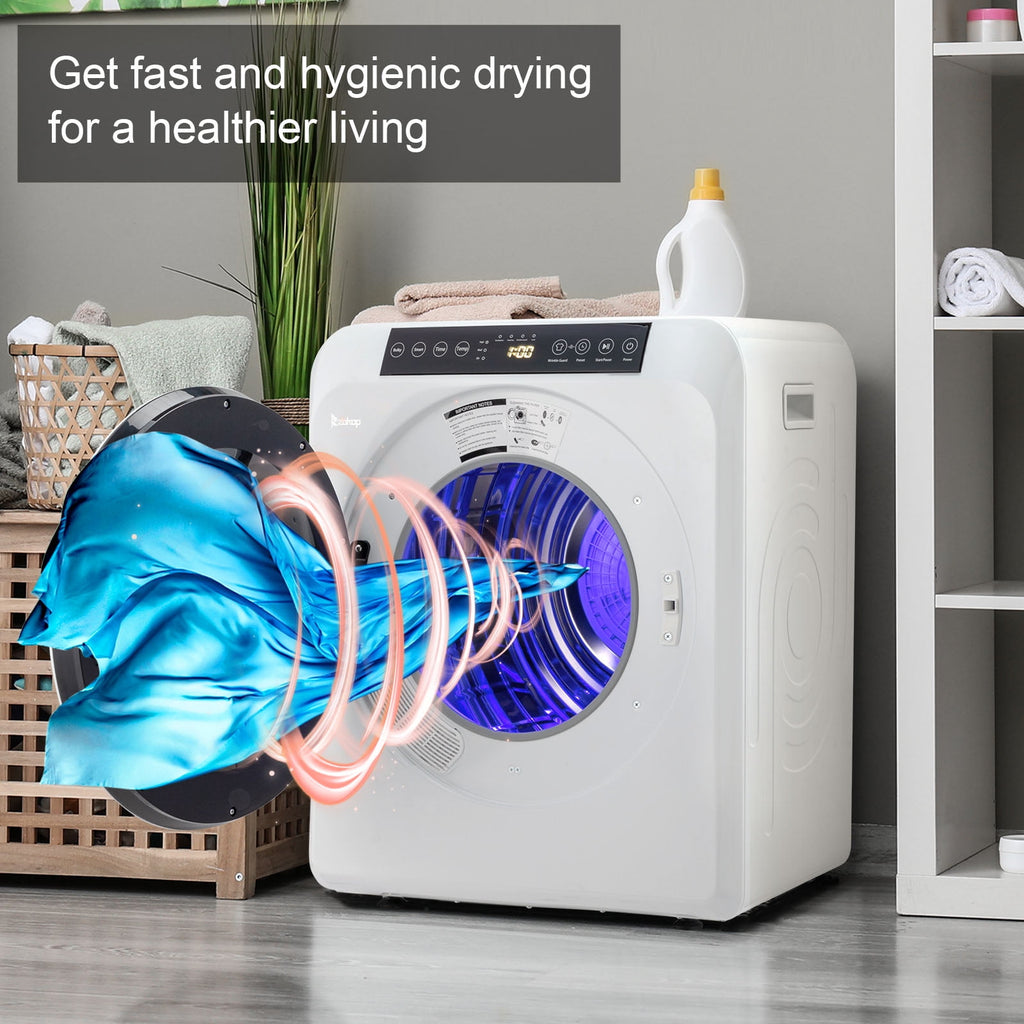 Ktaxon 3.5 cu. ft. Compact Electric Dryer, White