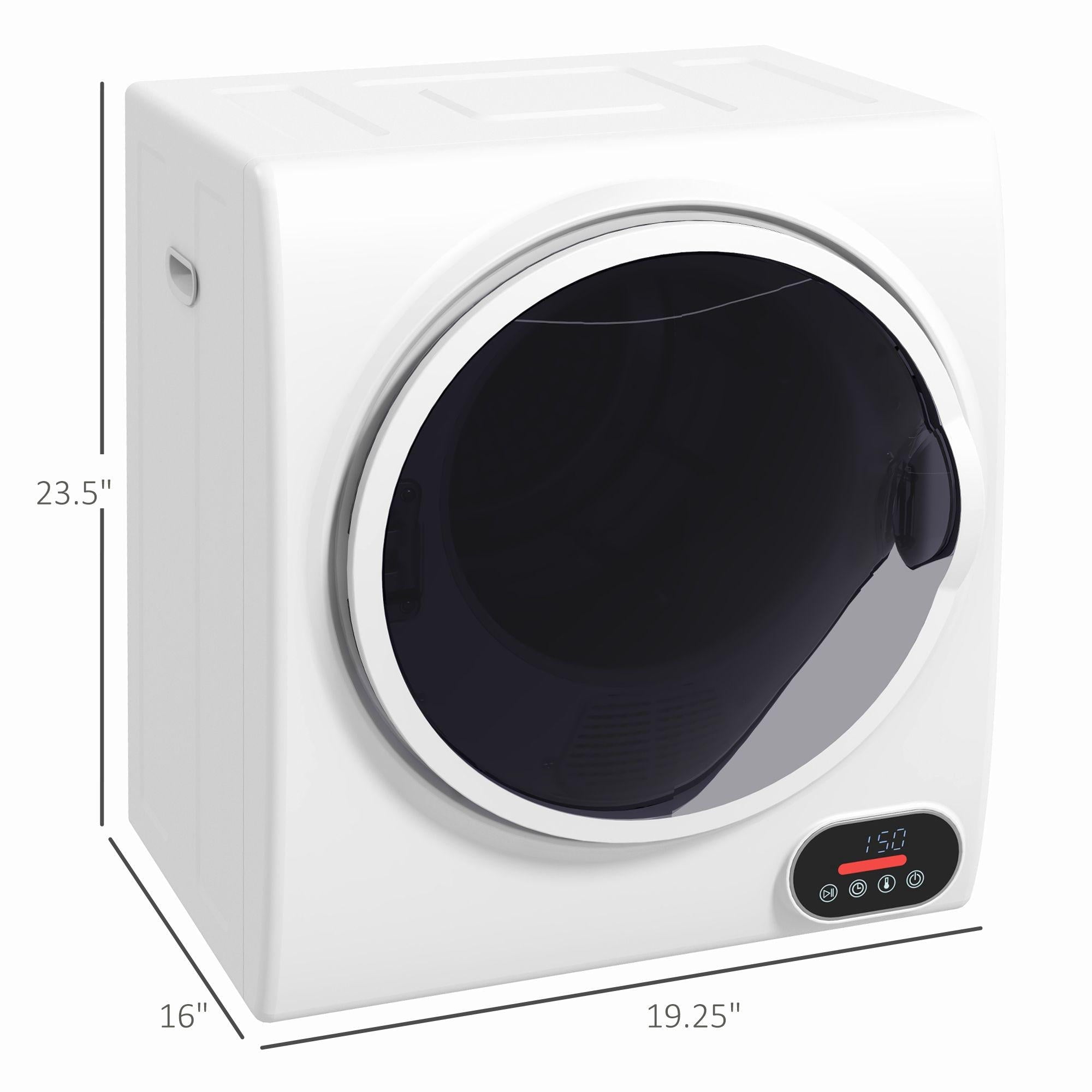 Portable Electric Clothes Dryer 1.5 cu ft Compact Laundry Dryer 850W for Apartments White