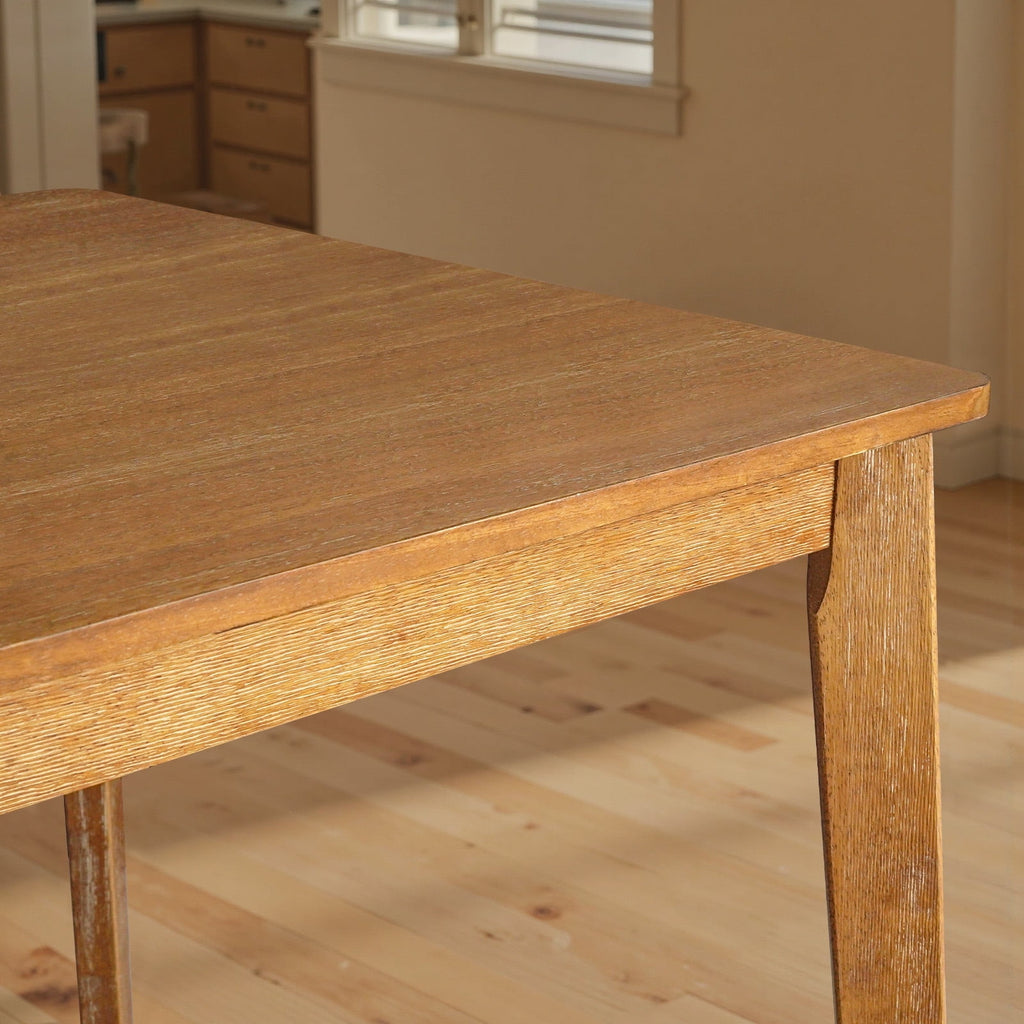 Kithkasa 47 Dining Table for 6 People,Wooden Farmhouse Kitchen Table for Kitchen, Living Room,Dining Room,Natural