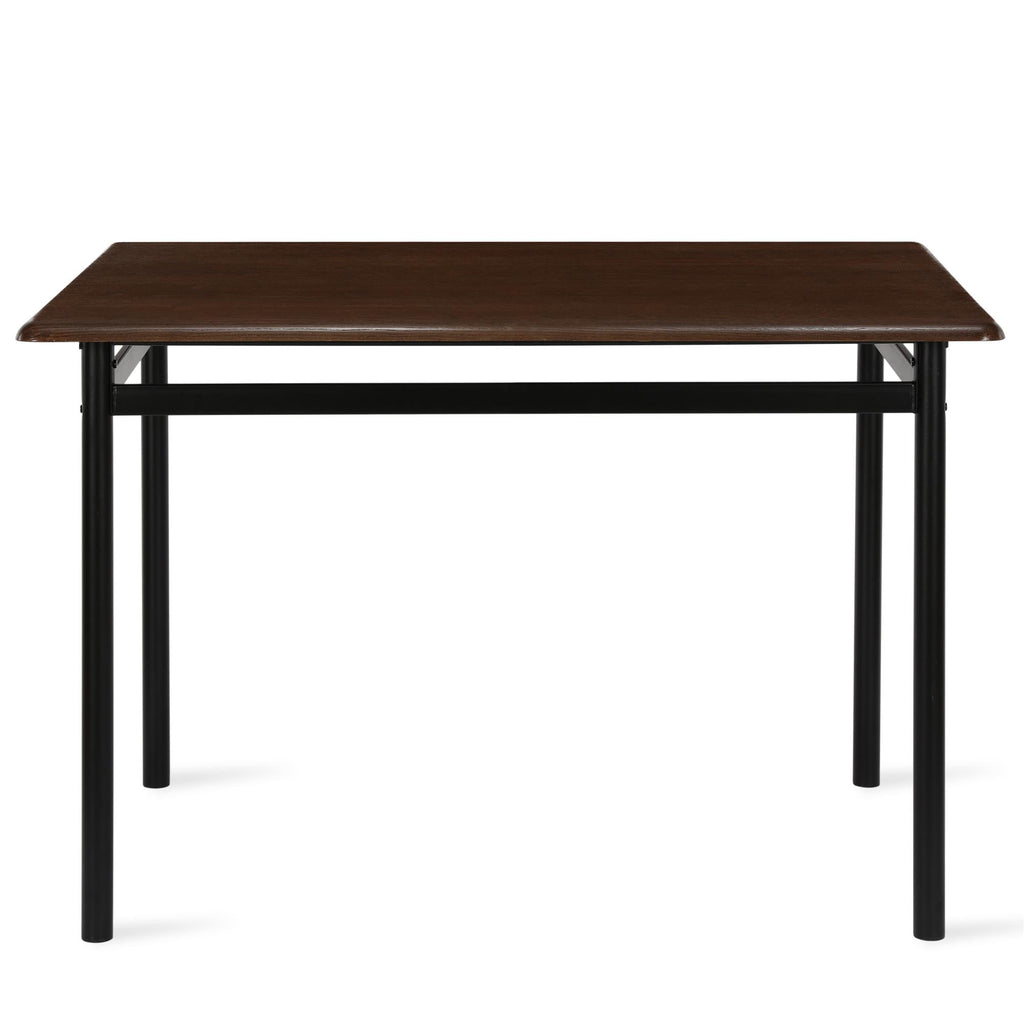 Mainstays 5-Piece Wood & Metal Dining Room Set, Seats 4, Canyon Walnut & Black