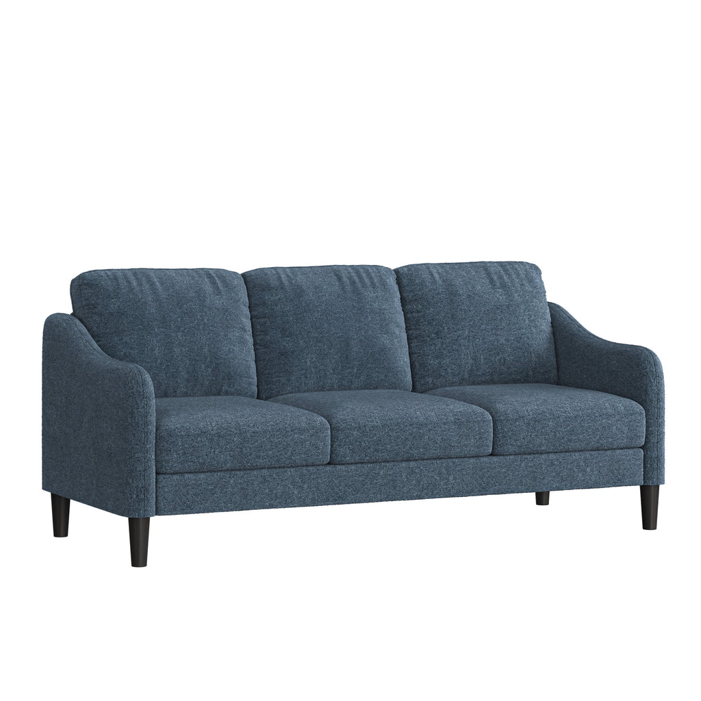 Mainstays Westley Swoop Arm 74 Sofa, Moss Green