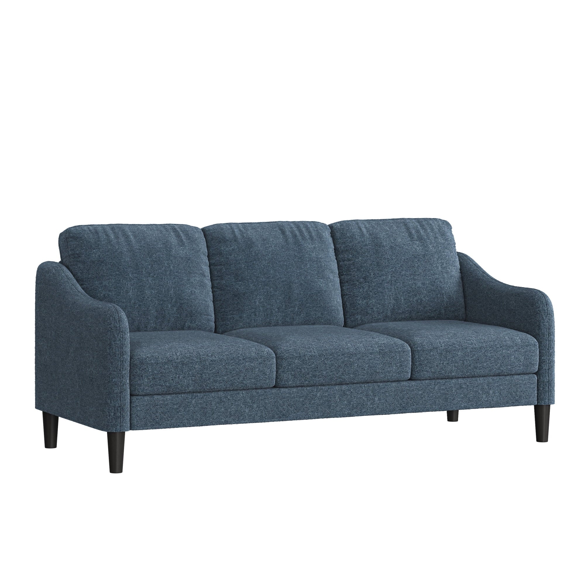 Mainstays Westley Swoop Arm 74 Sofa, Moss Green