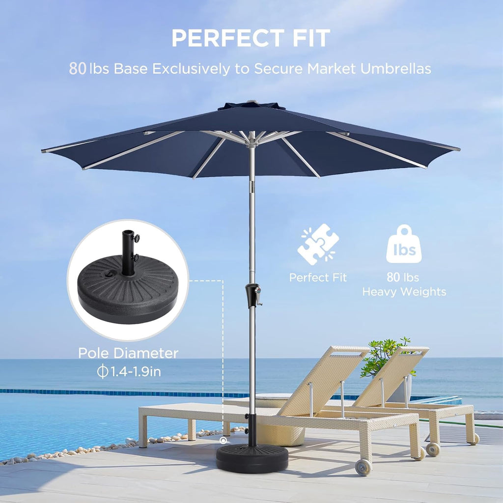 15ft Smart Electric Patio Umbrella, Large Double Sided Rectangular Outdoor Patio Umbrella with Light and Base for Lawn, Garden, Backyard,Beige