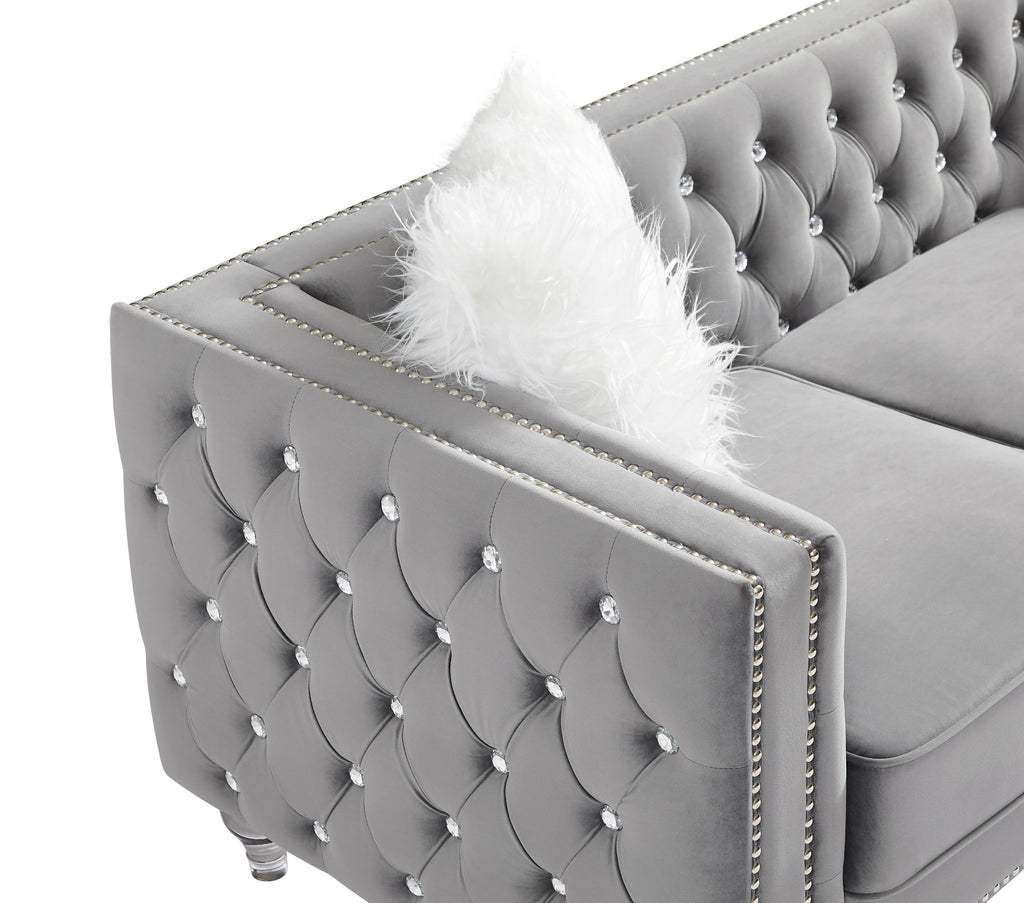 Gewnee 86.6 Modern Sofa Couch,Teddy Velvet 3 Seaters Comfy Couch with Deep Seat for Living Room,2 Pillows,Beige