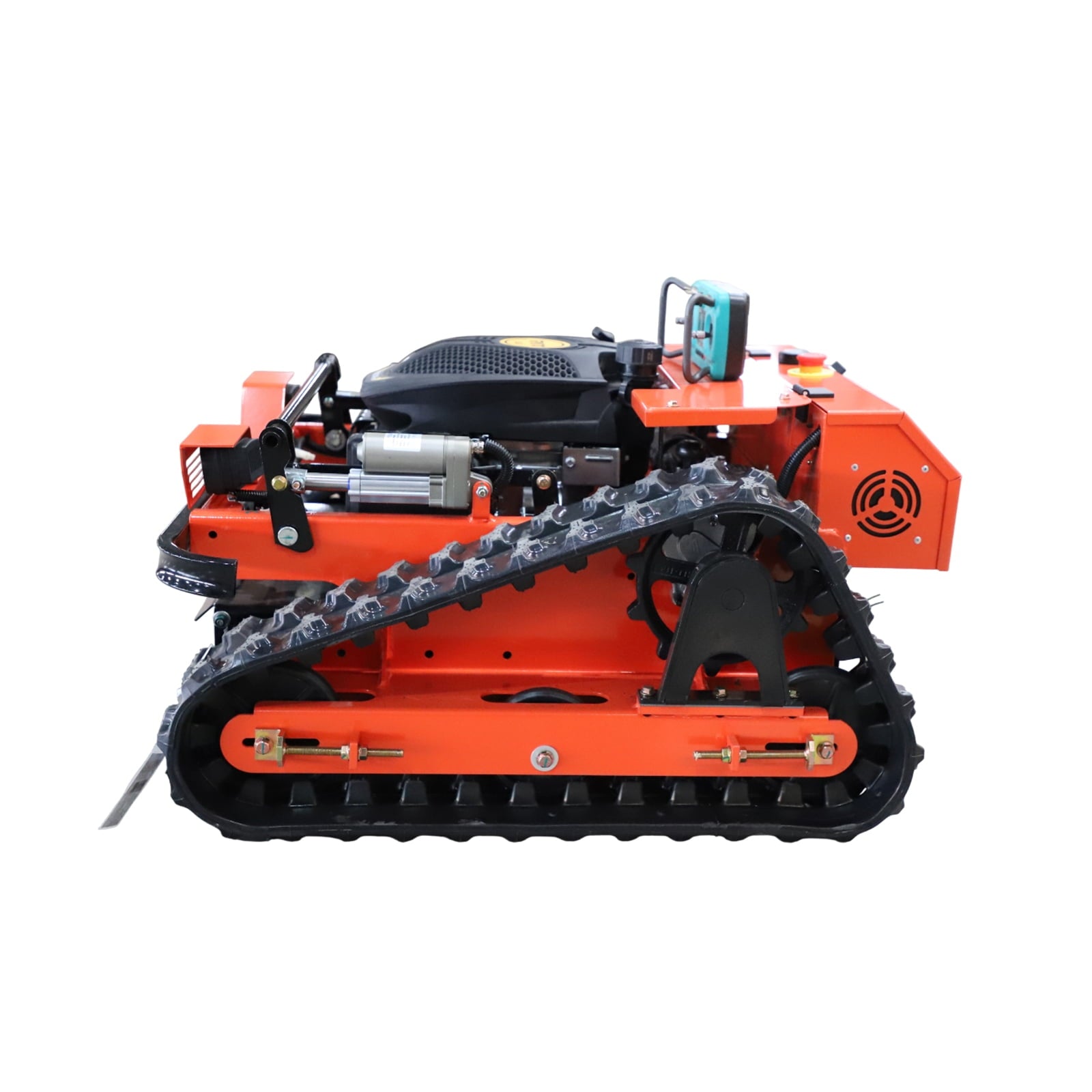 DeepKron RC Gasoline Engine Remote Control Gas Lawn Mower 225cc Tracked Slope Mower, All-Terrain Robotic Cutter, Up to 45° Climb