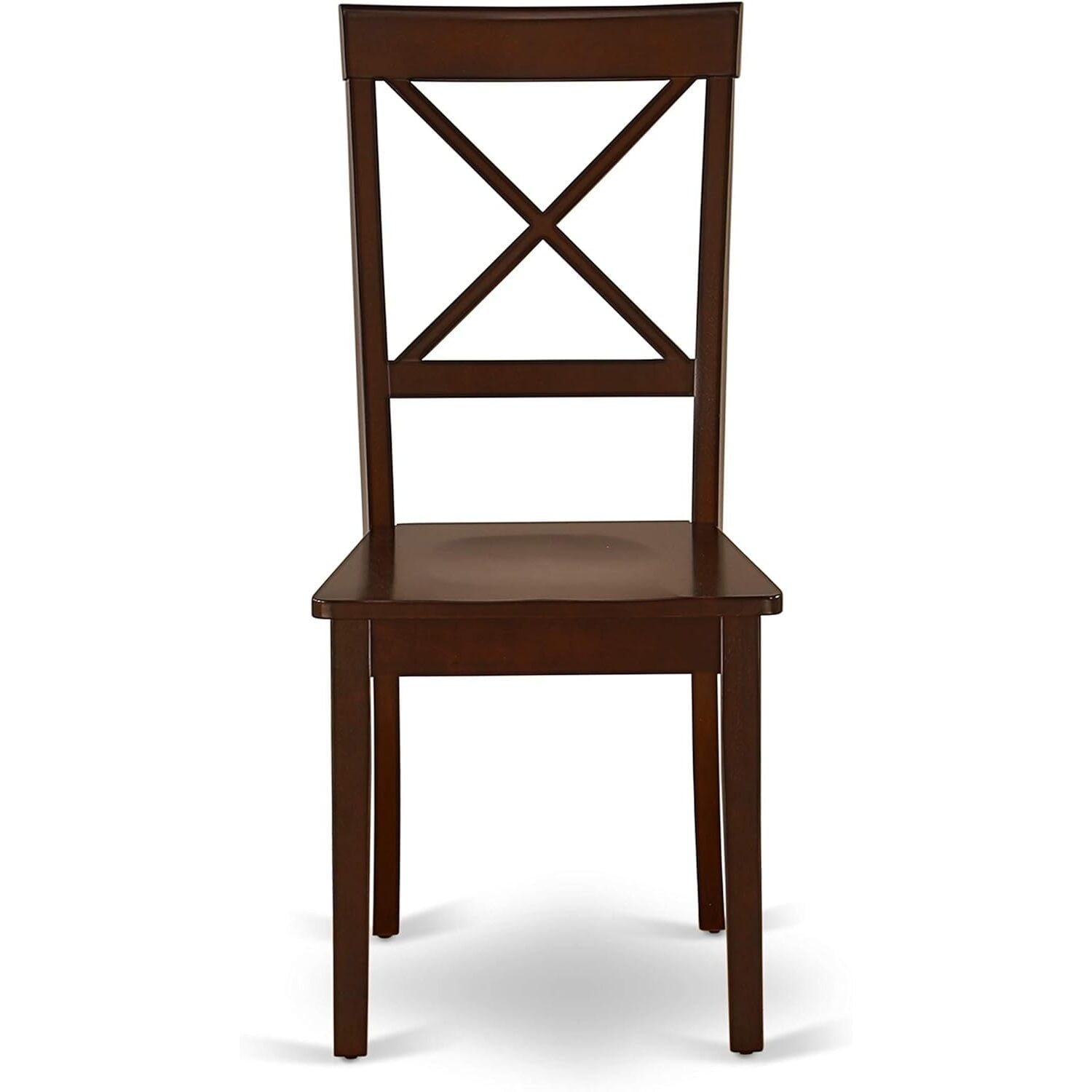 HomeStock 7 Piece Modern Dining Table Set Consist of a Rectangle Wooden Table and 6 Kitchen Dining Chairs, 36x60 Inch, Mahogany