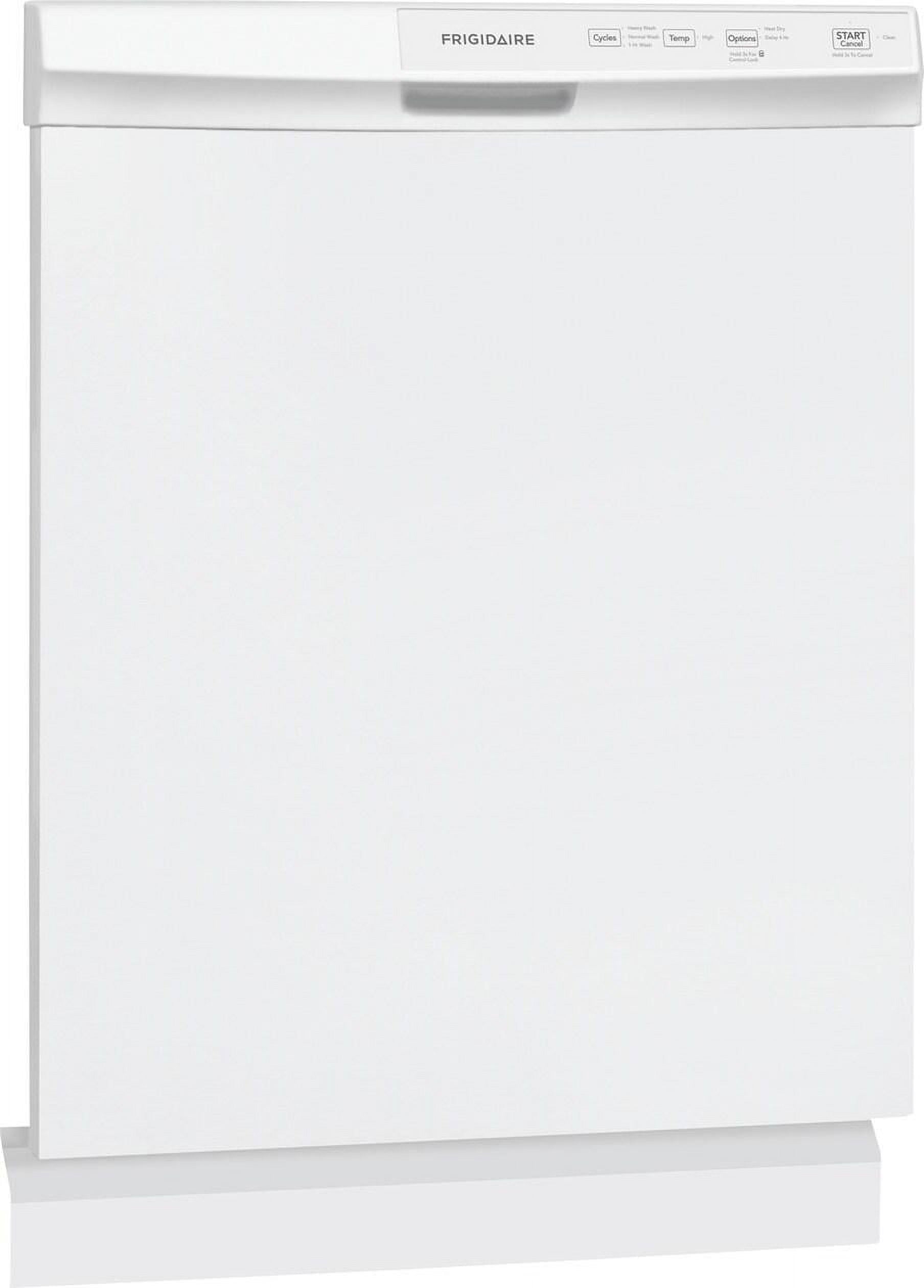 Frigidaire FFCD2413UW 24 Built-In Dishwasher, Front Control, White